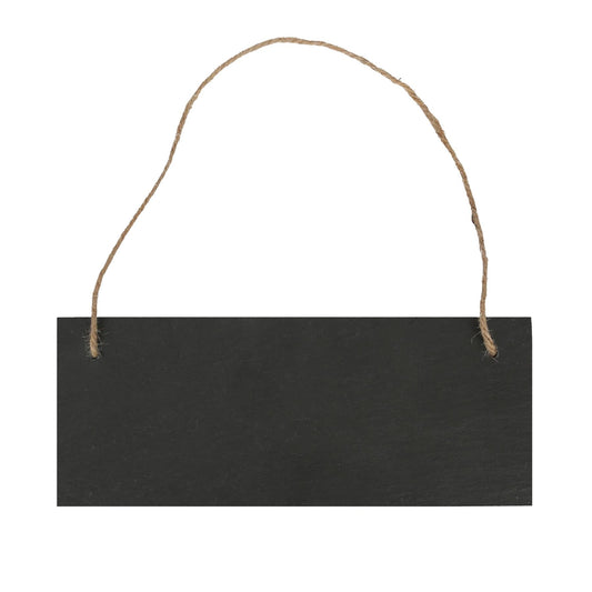 Rectangle Slate Memo Board with Rope - 25cm x 10cm